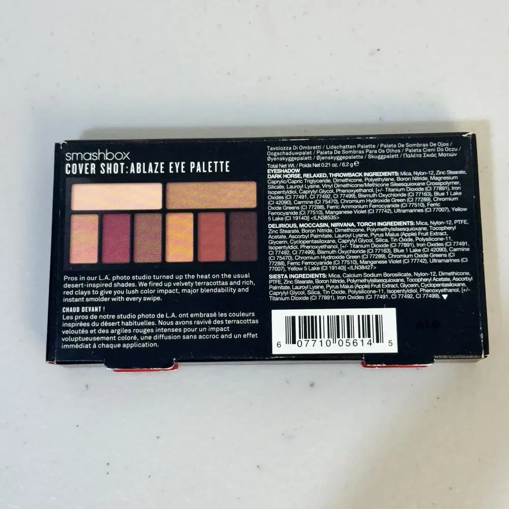 Smashbox Cover Shot Eye Shadow Palette Ablaze Travel Size Pigmented Makeup Kit